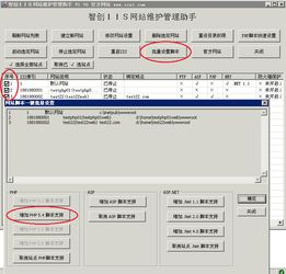 智创网站维护管理助手 一键 快速开通IIS网站